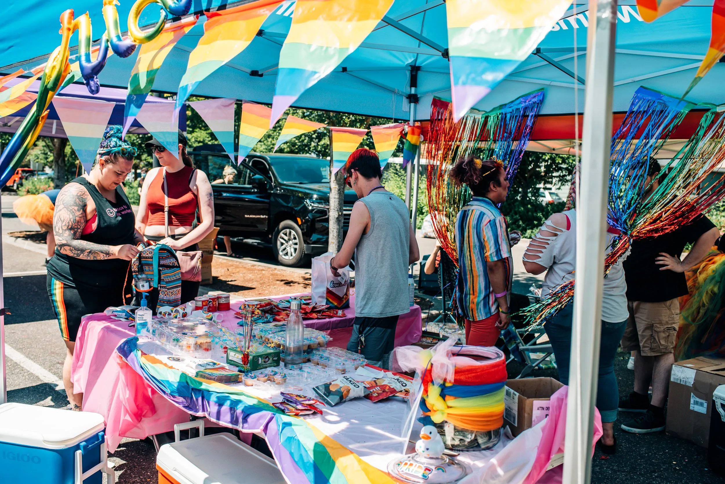 pride beaverton vendor tent