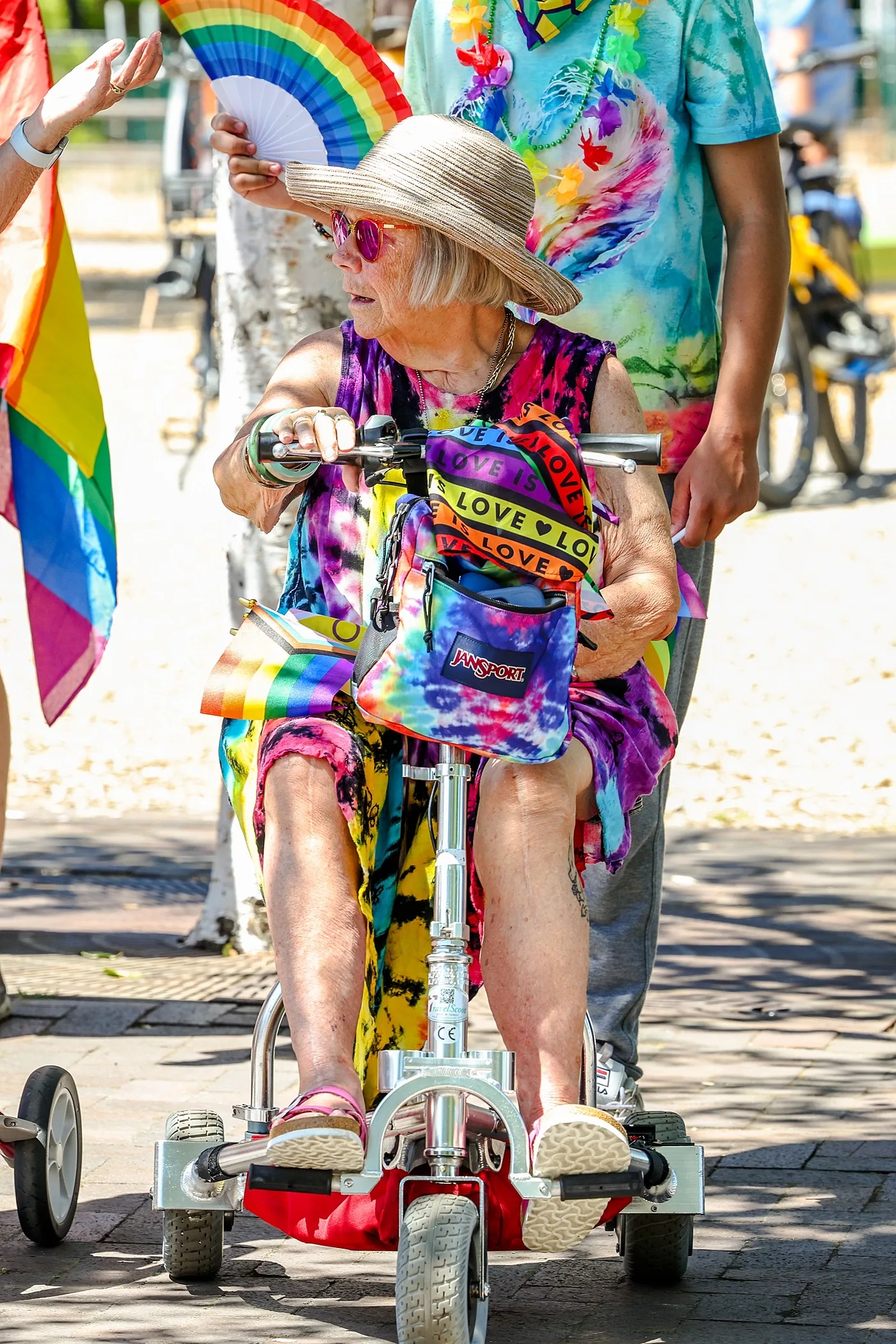 crowd rainbow elder