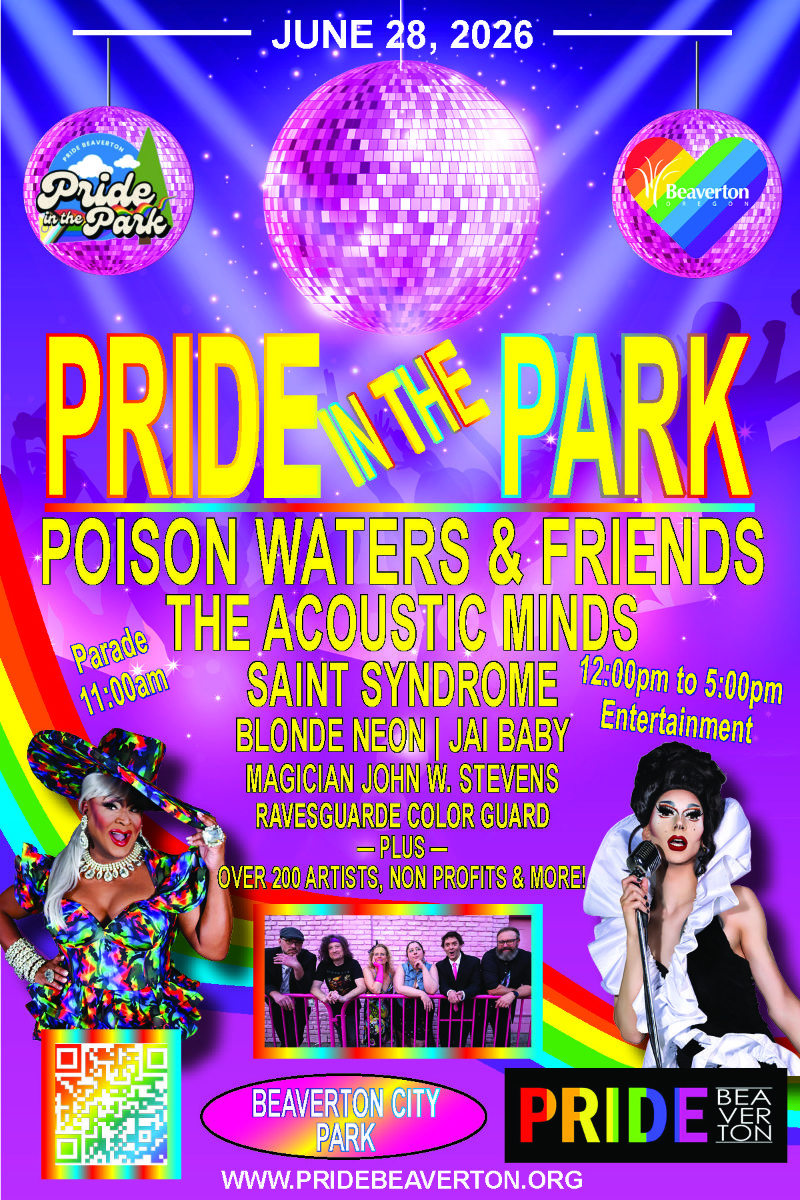 pride in the park june 28th 2026 beaverton oregon sm